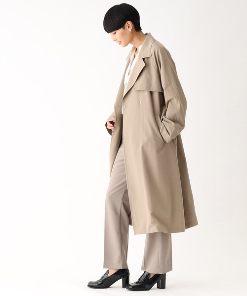 新品 オペークドットクリップ コットン ギャバ トレンチコート L 大きめ 楽天市場】オペークドットクリップ コート（レディースファッション