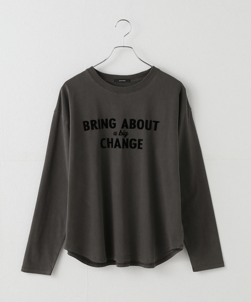 ジャーナルスタンダード（JOURNAL STANDARD）/ピグメントフロッキーロゴロンT JOURNAL STANDARD（ジャーナルスタンダード） tシャツ ピグメント