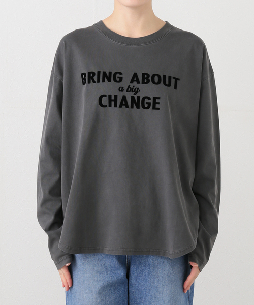 ジャーナルスタンダード（JOURNAL STANDARD）/ピグメントフロッキーロゴロンT JOURNAL STANDARD（ジャーナルスタンダード） tシャツ ピグメント