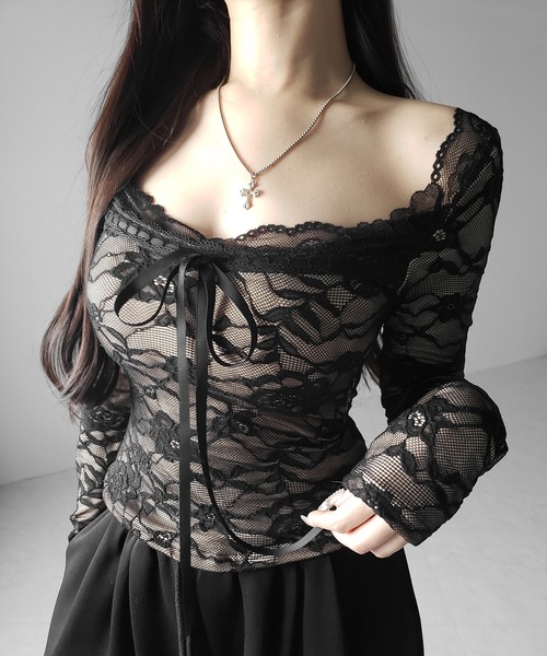 me+em select（ミームセレクト） tシャツ 「 裏起毛 」フロントリボン
