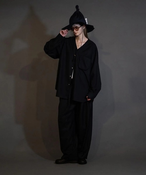 「my beautiful landlet」 長袖シャツ 1 ネイビー メンズ_画像5