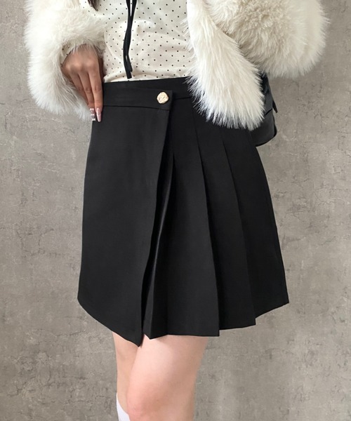 Mejoul スカート 「2026春夏新作」「インパン付き」ハイウエストラップ