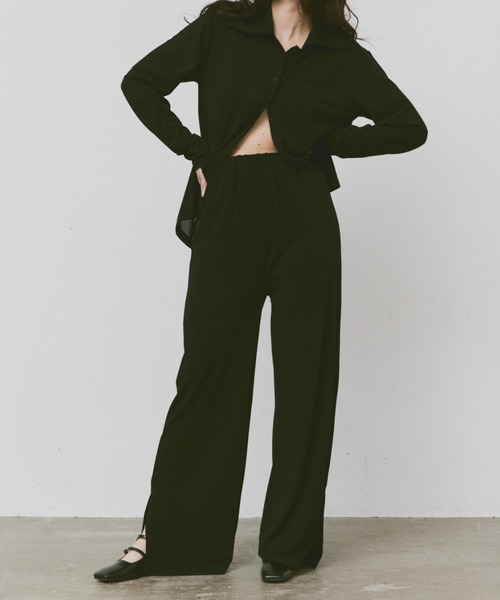 「FEKETE」 イージーパンツ MEDIUM ピンク レディース_画像5