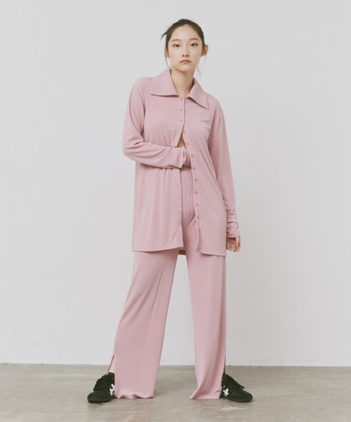 「FEKETE」 イージーパンツ MEDIUM ピンク レディース_画像8