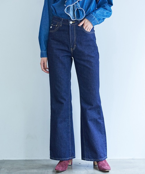 SOMETHING（サムシング） ブーツカットデニムパンツ MEDIUM インディゴ