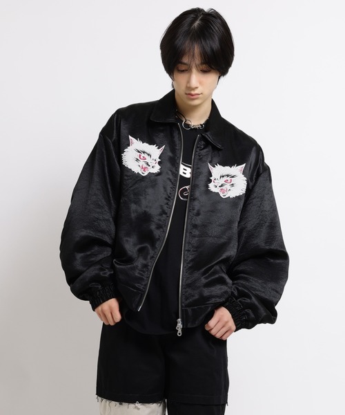 スカジャン CAT スカジャン メンズ レディースの画像