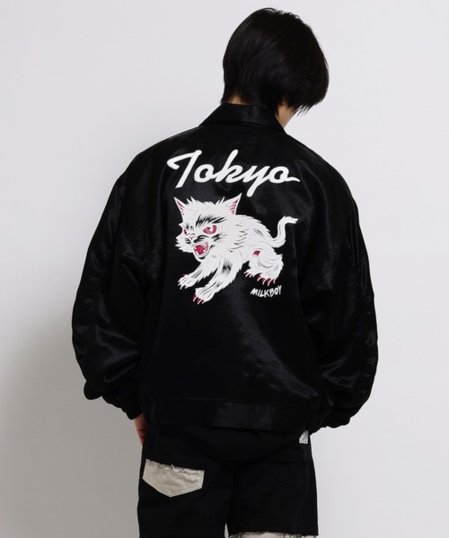 スカジャン CAT スカジャン メンズ レディースの画像