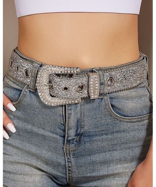 【値下げ】ベルト ギラギラ キラキラ ラメ スタッズ ストーン ロック パンク 値下げ】ベルト ギラギラ キラキラ ラメ スタッズ ストーン ロック パンク