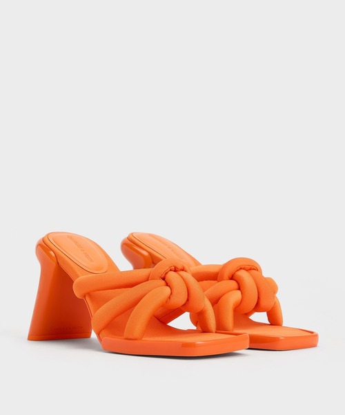 「CHARLES & KEITH」 ミュール 22.5cm オフホワイト レディース_画像2