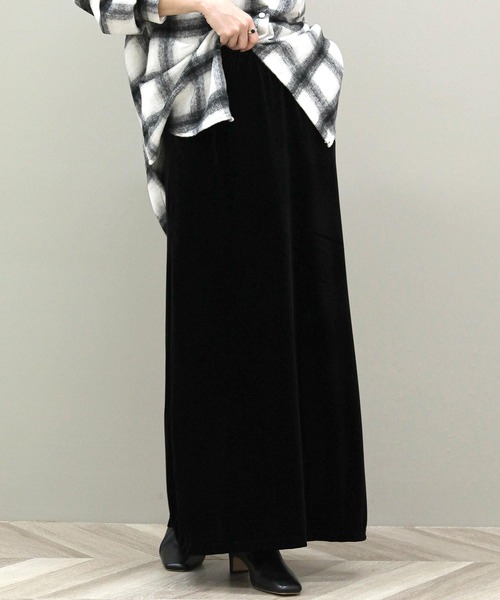 The rejoice スカート ベロアバックスリットMXスカート : ZOZOTOWN