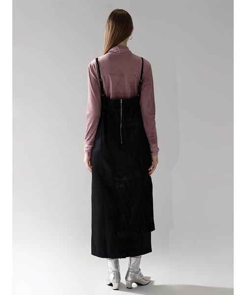 ワンピース JACQUARD DOCKING DRESS ジャガードドッキングワンピース