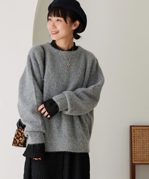 「JOURNAL STANDARD relume」 長袖ニット FREE ブルー レディース_画像7