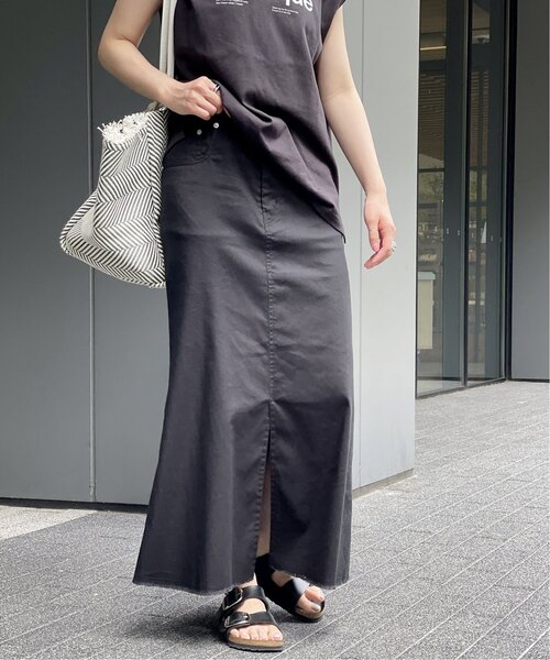 spick&amp;spanトップス(black&amp;white)スカート(black) Spick＆Span（スピック アンド スパン） スカート ドットサテンフレア