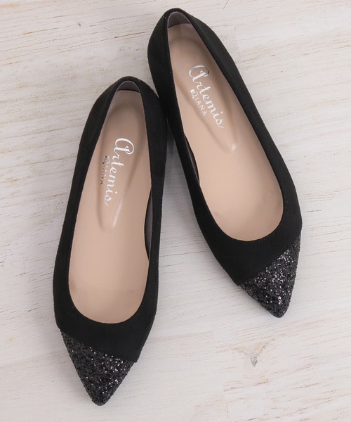 「artemis by DIANA」 フラットパンプス 22.5cm グレー レディース_画像8