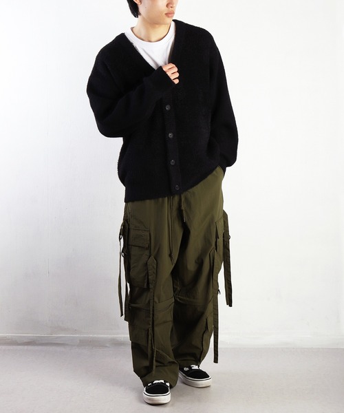 「WESTSEA」 「cathy’s closet」ニットカーディガン M ワイン メンズ_画像5