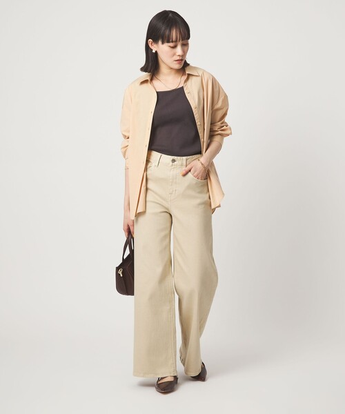ワイドパンツ ジーンズ デニム デニムパンツ 「別注」「Healthy DENIM」ワイド フレア デニム パンツ レディースの画像