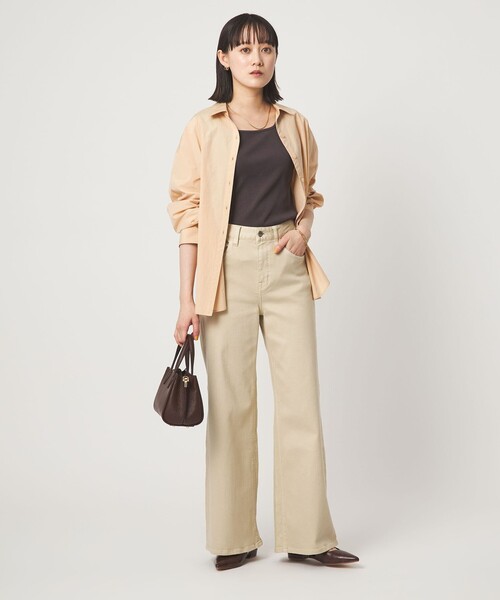 ワイドパンツ ジーンズ デニム デニムパンツ 「別注」「Healthy DENIM」ワイド フレア デニム パンツ レディースの画像