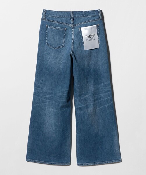 ワイドパンツ ジーンズ デニム デニムパンツ 「別注」「Healthy DENIM」ワイド フレア デニム パンツ レディースの画像