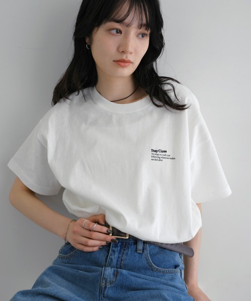 andme（アンドミー） tシャツ 半袖 汗染み防止ワンポイントロゴ刺繍T