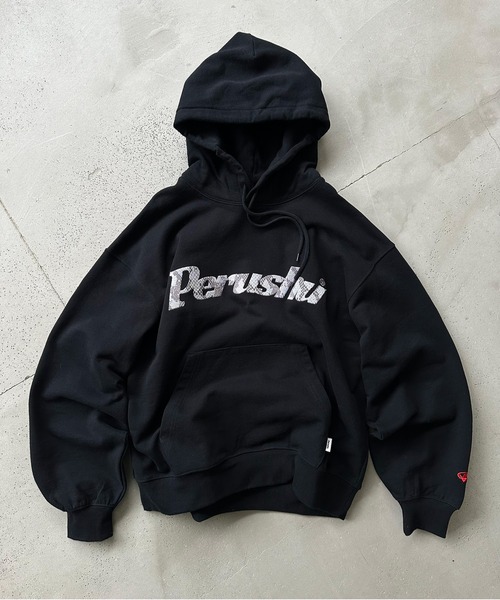Perushu パーカー Perushu embroidered logo sweat foodi／Perushu