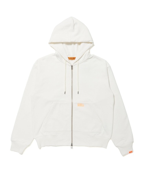 studio seven パーカー STUDIO SEVEN ジップアップパーカー MEDIUM ホワイト メンズ