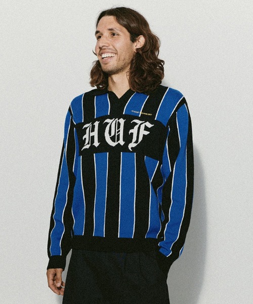 HUF セーター ニット M HUF（ハフ） セーター ニット MIDFIELD JERSEY SWEATER メンズ