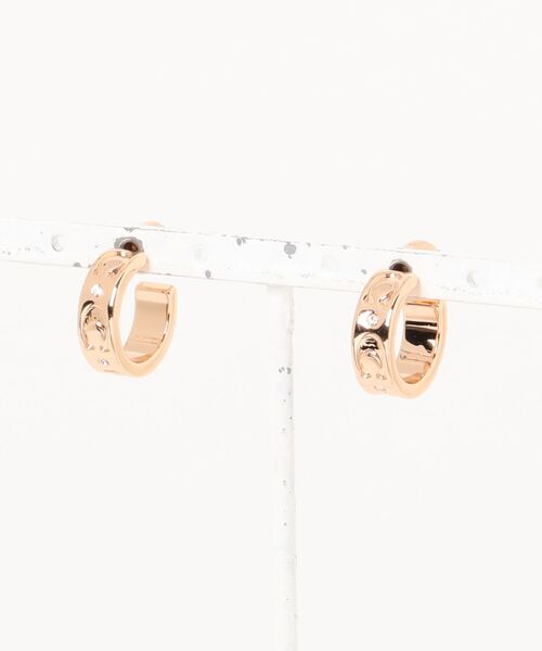 COACH リピーテッド C ハギー ピアス ピンクゴールド COACH（コーチ） ピアス リピーテッド C ハギー ピアス レディース