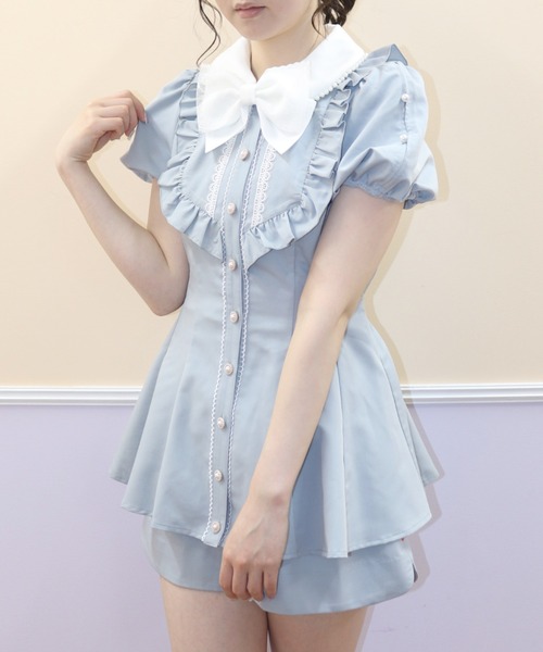 「Secret Honey」 セットアップ MEDIUM ブルー レディース_画像6