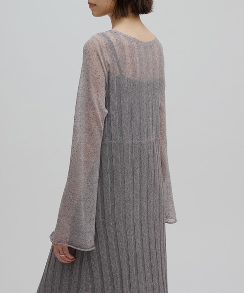 Ameri（アメリ） パーティードレス ドレス HEM FRILL WIDE RIB KNIT