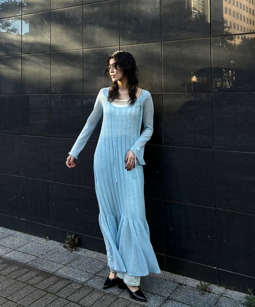 Ameri（アメリ） パーティードレス ドレス HEM FRILL WIDE RIB KNIT