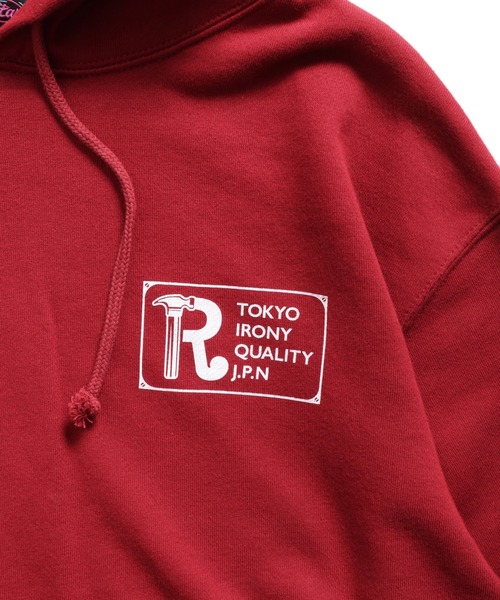 「ROTAR」 プルオーバーパーカー LARGE バーガンディー メンズ_画像6