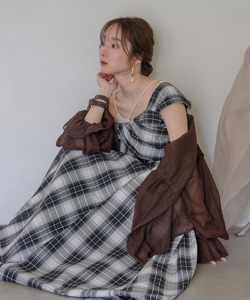 mideal（マイディール） ワンピース ribbon design one shoulder