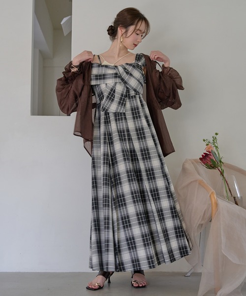 mideal（マイディール） ワンピース ribbon design one shoulder