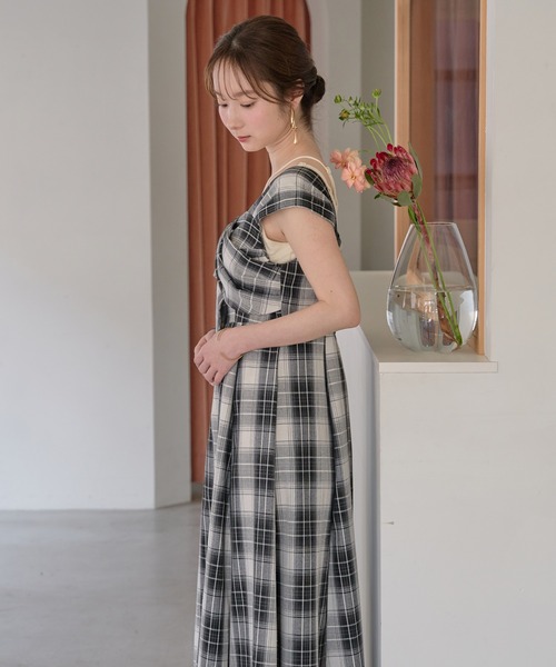 mideal（マイディール） ワンピース ribbon design one shoulder