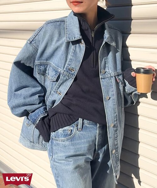 「Levi's」 デニムジャケット X-SMALL ブルー レディースの画像