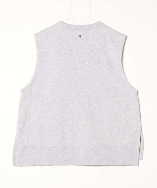 「Champion」 スウェットカットソー M グレー レディース_画像2