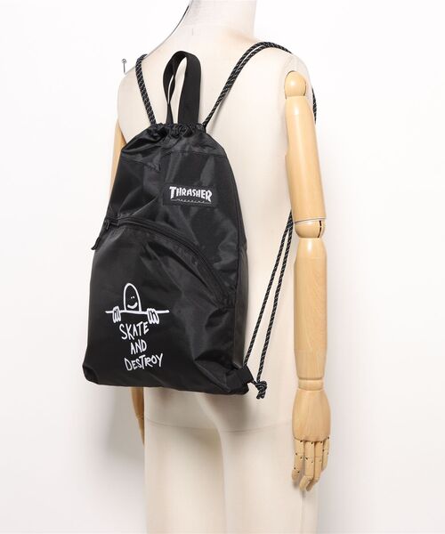 THRASHER（スラッシャー） デイバック リュック ナップサック 巾着