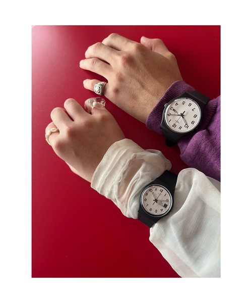 Swatch（スウォッチ） アナログ腕時計 FREE ブラック×ホワイト