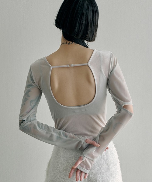 「SORIN」 長袖カットソー 38 グレー レディース_画像4