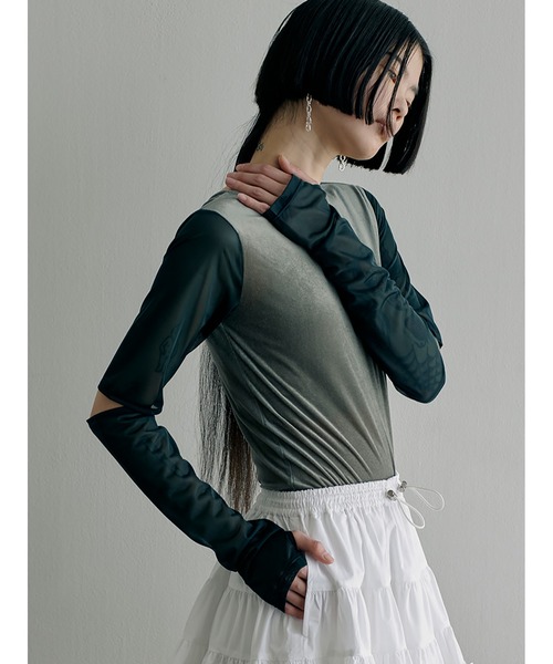 「SORIN」 長袖カットソー 38 グレー レディース_画像8