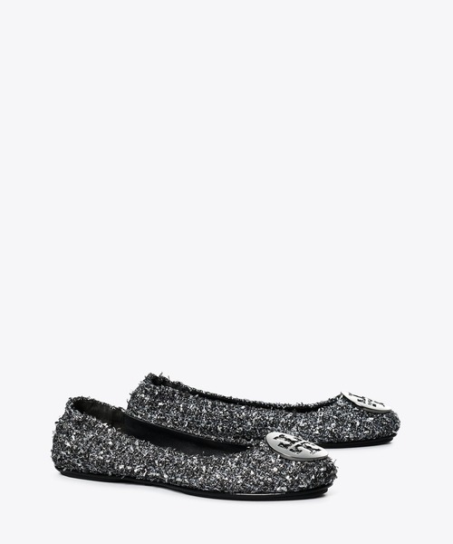TORY BURCH（トリーバーチ） バレエシューズ 24cm ブラック レディース