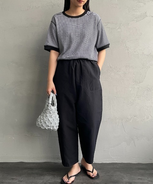 【未使用に近い】　タグありDANTON ダントンイージーパンツ　36 Danton（ダントン） イージーパンツ 36 ブラック系その他 レディース