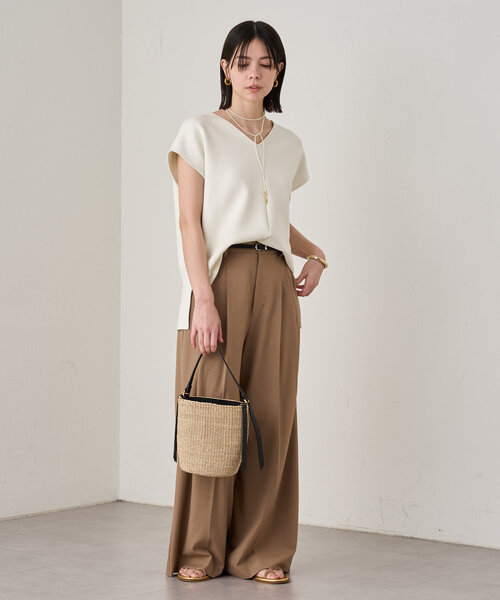 「LOUNGEDRESS」 半袖カットソー FREE アイボリー レディース_画像4