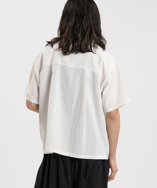 NO ID.（ノーアイディー） シャツ mhs2665-リネンタッチピンタックSH