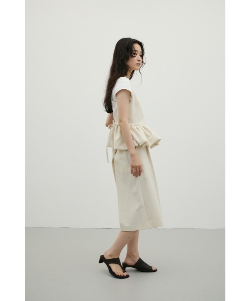 STYLEMIXER バックタックハーフパンツ アイボリー STYLEMIXER（スタイルミキサー） ハーフパンツ パンツ 短パン バック