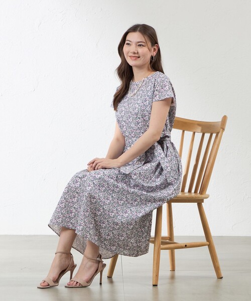 AMACA（アマカ） ワンピース 半袖 「LIBERTY」May Morris サック