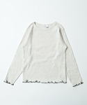 tシャツ 無地リブロンT キッズ 子供服 男の...の詳細画像1