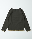 tシャツ 無地リブロンT キッズ 子供服 男の...の詳細画像3