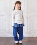 tシャツ 無地リブロンT キッズ 子供服 男の...の詳細画像2