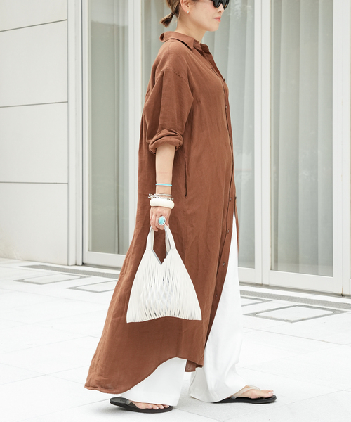 Deuxieme Classe（ドゥーズィエムクラス） ワンピース LInen シャツ